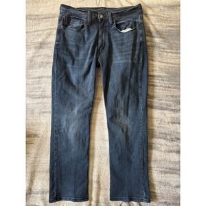 Levis 514 Straight Fit Mens Jeans Dark Wash Blue 34x30 00514-1403